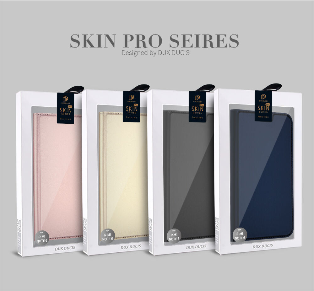 Dux Ducis pokrowiec ochronny skórzany do Xiaomi Redmi Note 6 Pro - szary Dux Ducis pokrowiec ochronny skórzany do Xiaomi Redmi Note 6 Pro - szary