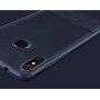 Etui z teksturą szlifowaną i skórzaną do Xiaomi Mi A2 Lite - czarne