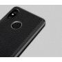 Etui z teksturą szlifowaną i skórzaną do Xiaomi Mi A2 Lite - czarne