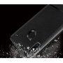 Etui z teksturą szlifowaną i skórzaną do Xiaomi Mi A2 Lite - czarne