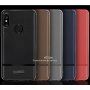 Etui z teksturą szlifowaną i skórzaną do Xiaomi Mi A2 Lite - czarne