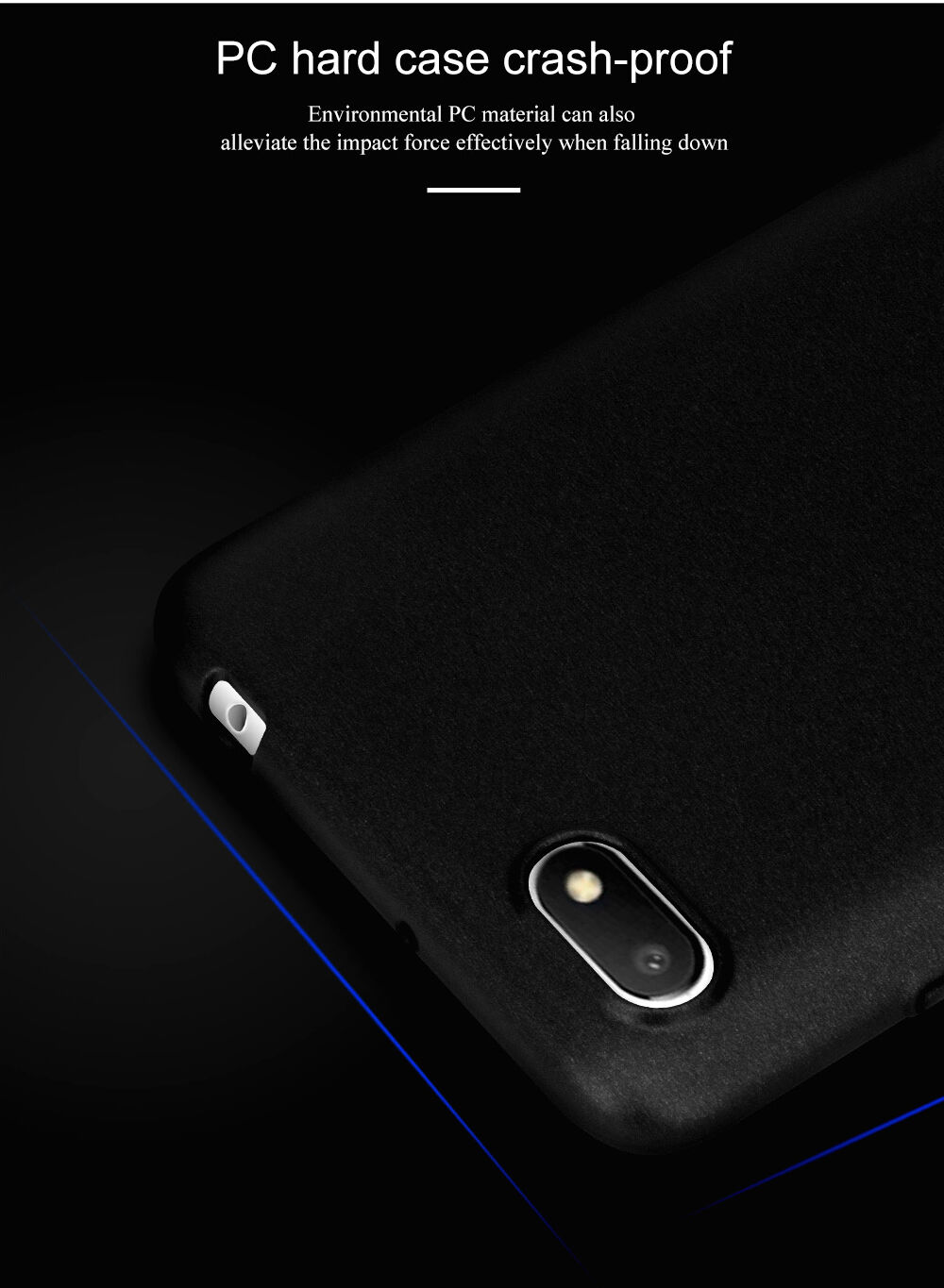 Lenuo twarde jedwabiście gładkie etui do Xiaomi Redmi 6 - złote