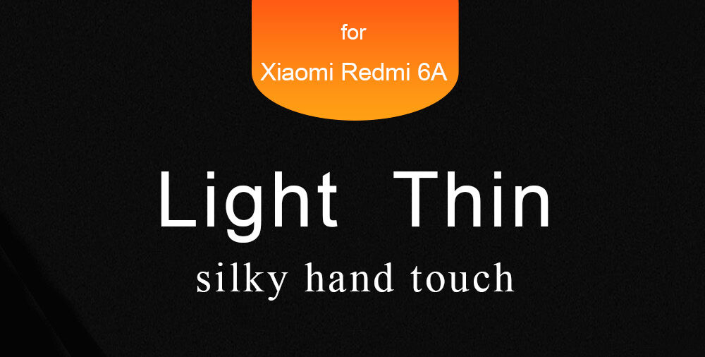 Lenuo twarde jedwabiście gładkie etui do Xiaomi Redmi 6 - czarne