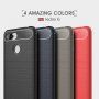 Etui ochronne z teksturą szlifowaną do Xiaomi Redmi 6 - czerwone