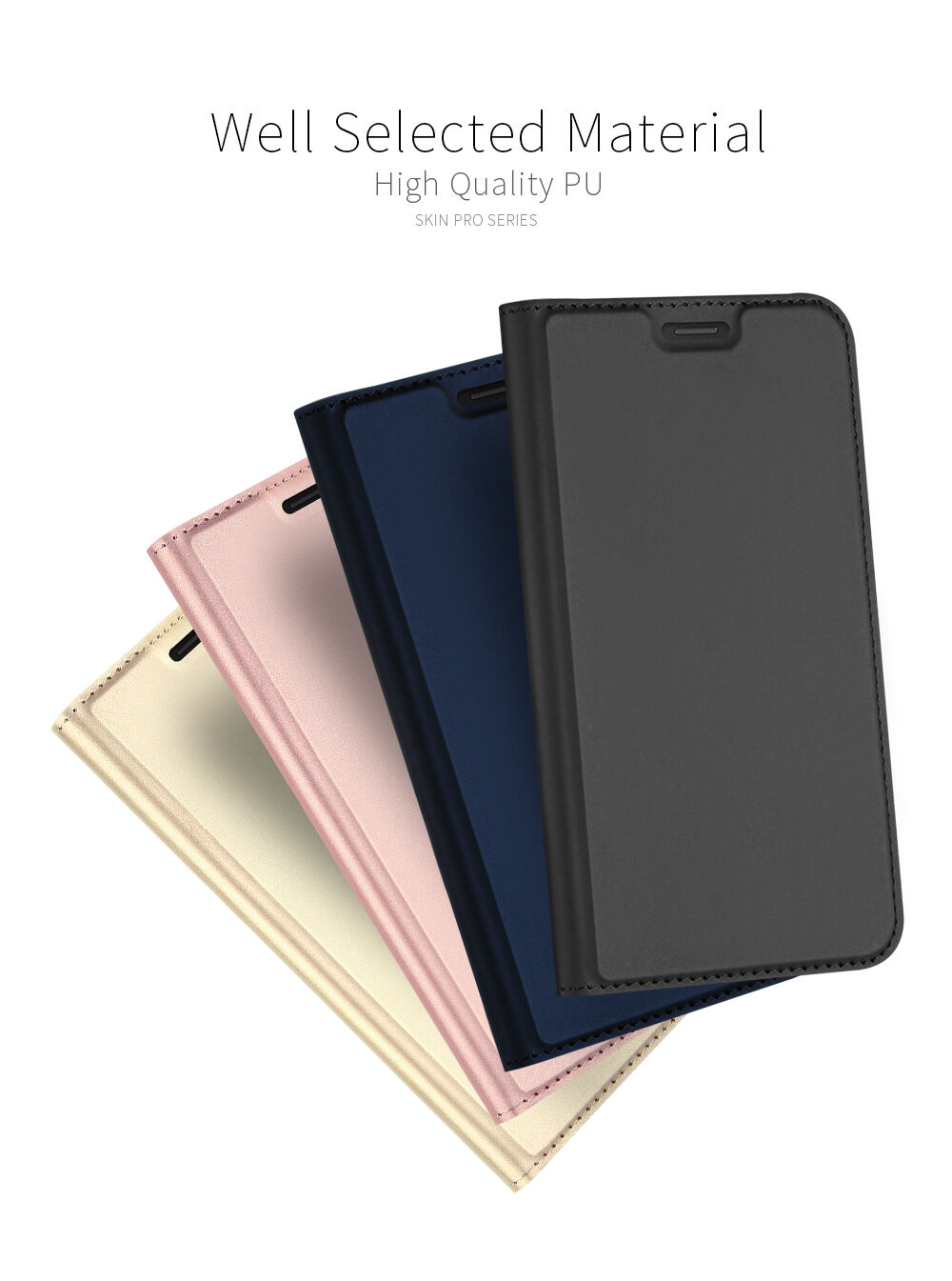 Dux Ducis pokrowiec ochronny skórzany do Xiaomi Redmi 6 - ciemnoniebieski