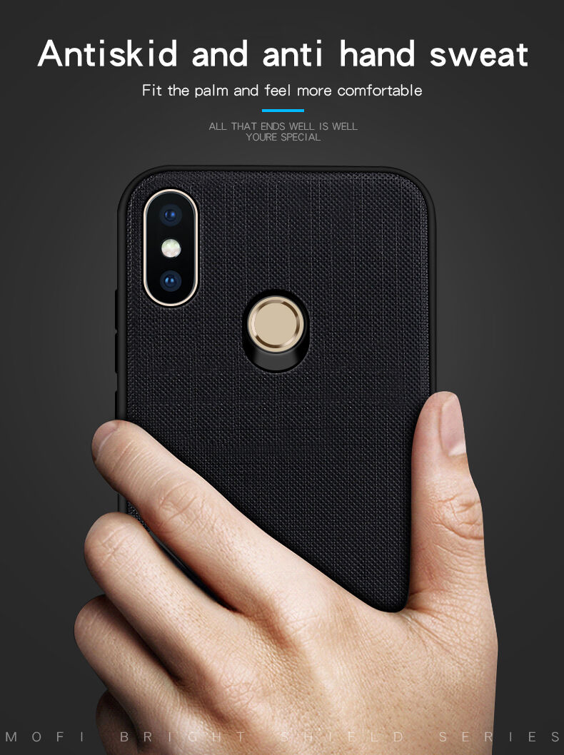 Mofi etui ochronne plastikowe i tekstylne do Xiaomi Redmi Note 5 - fuksjowe