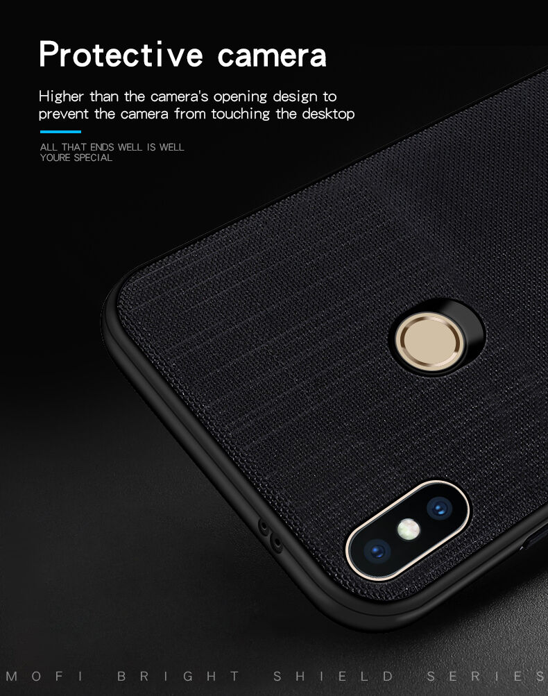 Mofi etui ochronne plastikowe i tekstylne do Xiaomi Redmi Note 5 - fuksjowe