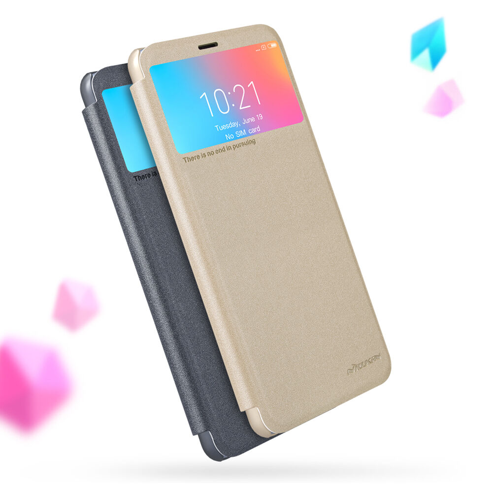 Nillkin pokrowiec ochronny skórzany z otworem do Xiaomi Redmi 6 - szary