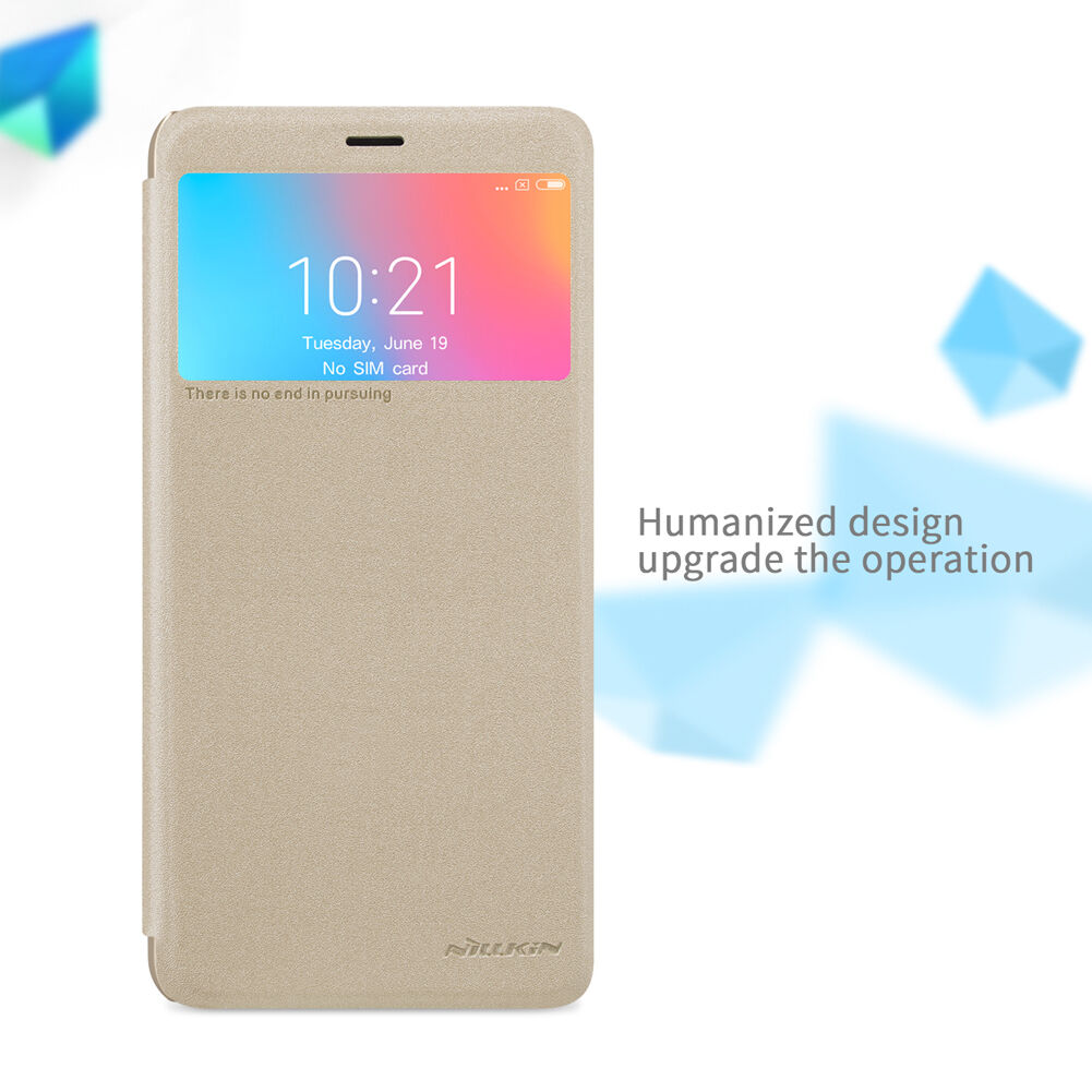 Nillkin pokrowiec ochronny skórzany z otworem do Xiaomi Redmi 6 - szary