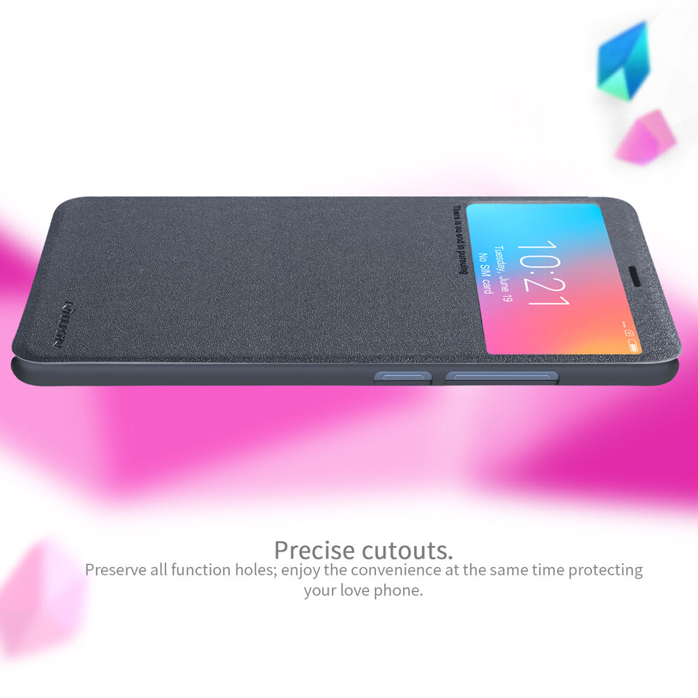Nillkin pokrowiec ochronny skórzany z otworem do Xiaomi Redmi 6 - szary