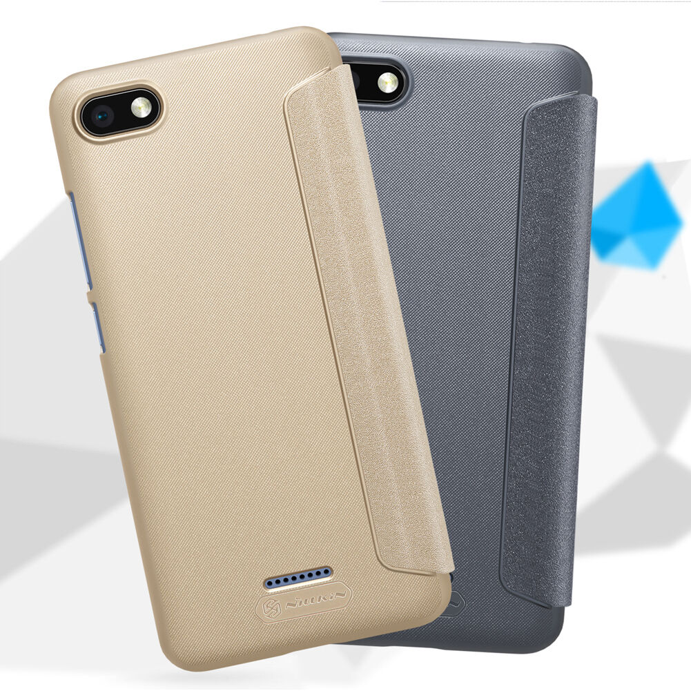 Nillkin pokrowiec ochronny skórzany z otworem do Xiaomi Redmi 6 - szary