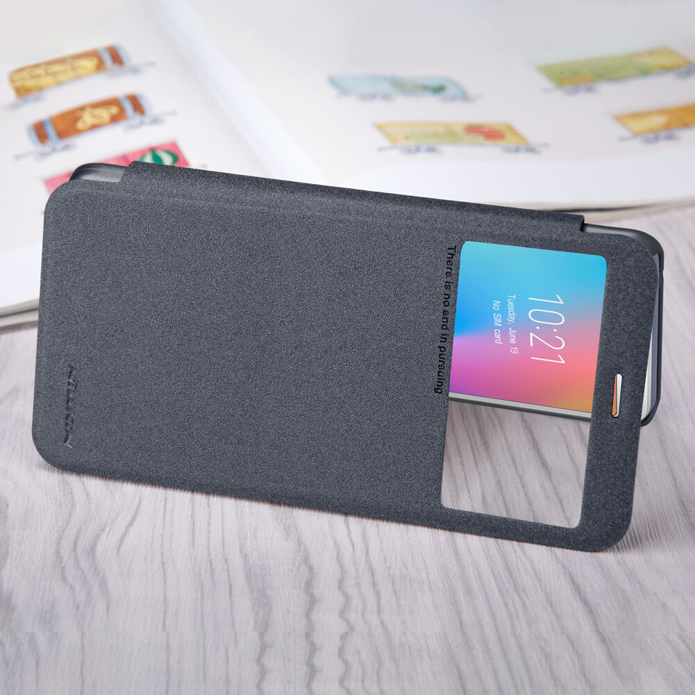 Nillkin pokrowiec ochronny skórzany z otworem do Xiaomi Redmi 6 - szary