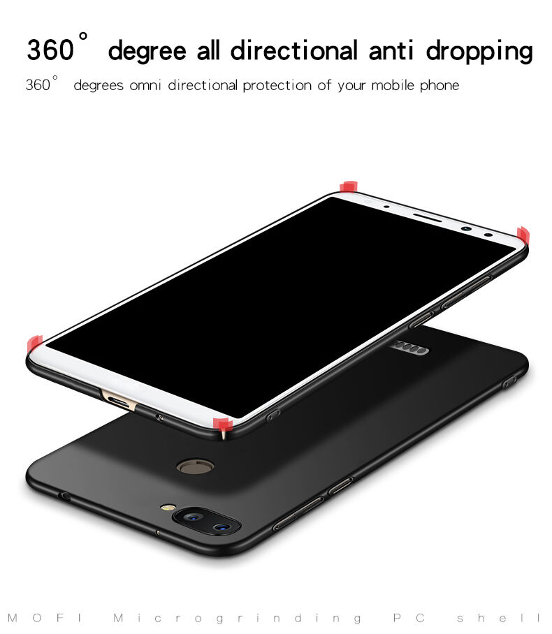 Mofi etui matowe z twardego plastiku do Xiaomi Redmi 6 - ciemnoniebieskie