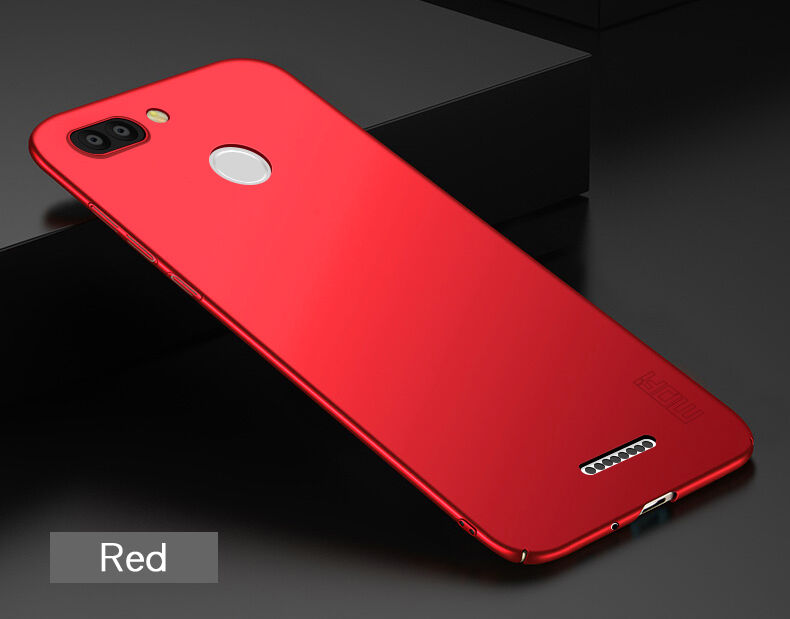 Mofi etui matowe z twardego plastiku do Xiaomi Redmi 6 - ciemnoniebieskie