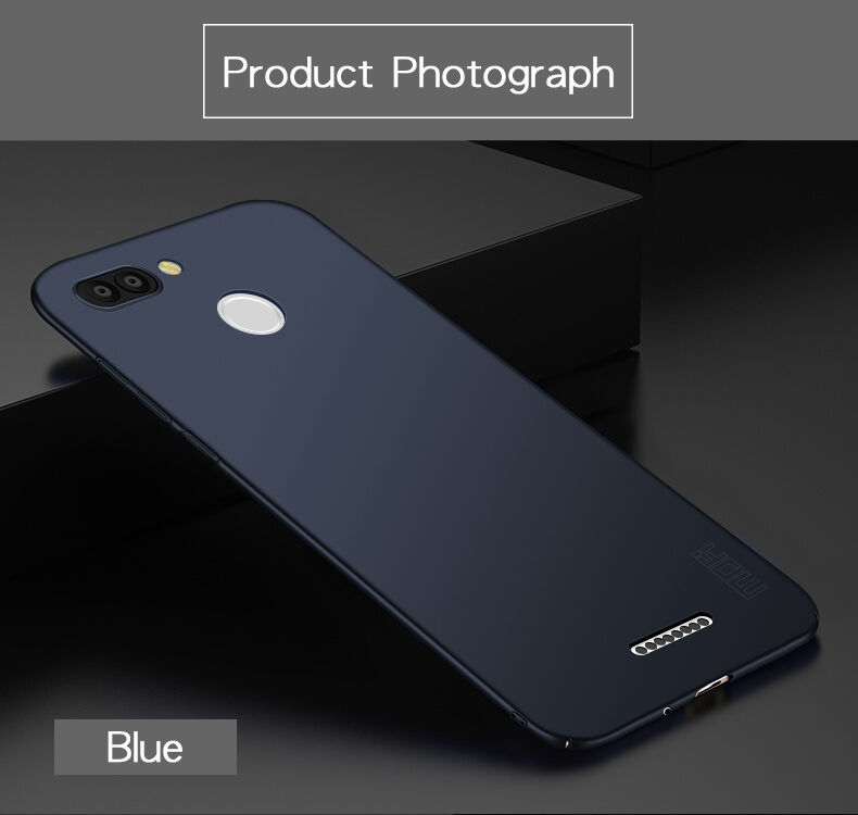 Mofi etui matowe z twardego plastiku do Xiaomi Redmi 6 - złote