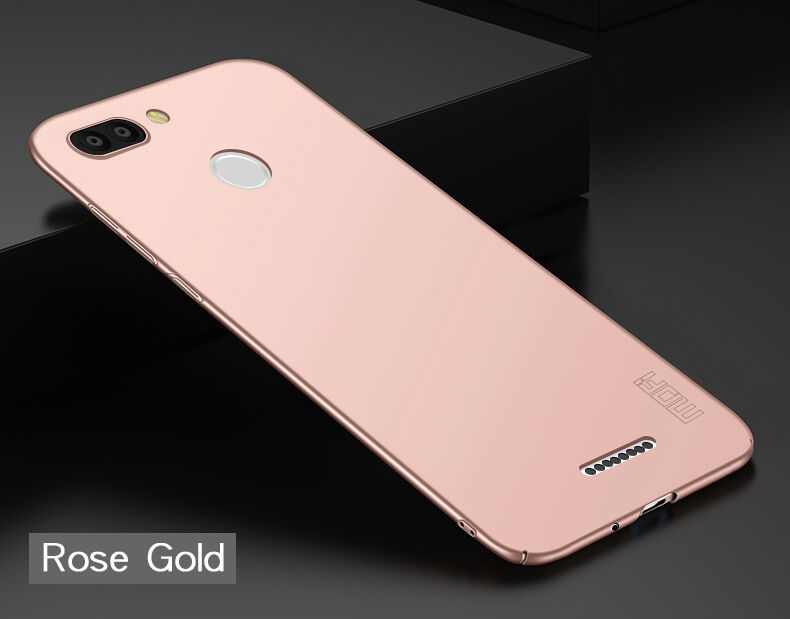 Mofi etui matowe z twardego plastiku do Xiaomi Redmi 6 - czerwone