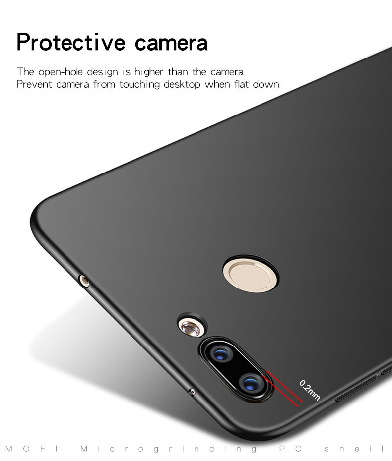 Mofi etui matowe z twardego plastiku do Xiaomi Redmi 6 - czarne