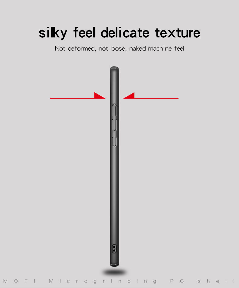 Mofi etui matowe z twardego plastiku do Xiaomi Redmi 6 - czarne