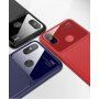 Lenuo etui ochronne z plastiku i szkła hartowanego do Xiaomi Mi A2 - ciemnoniebieskie