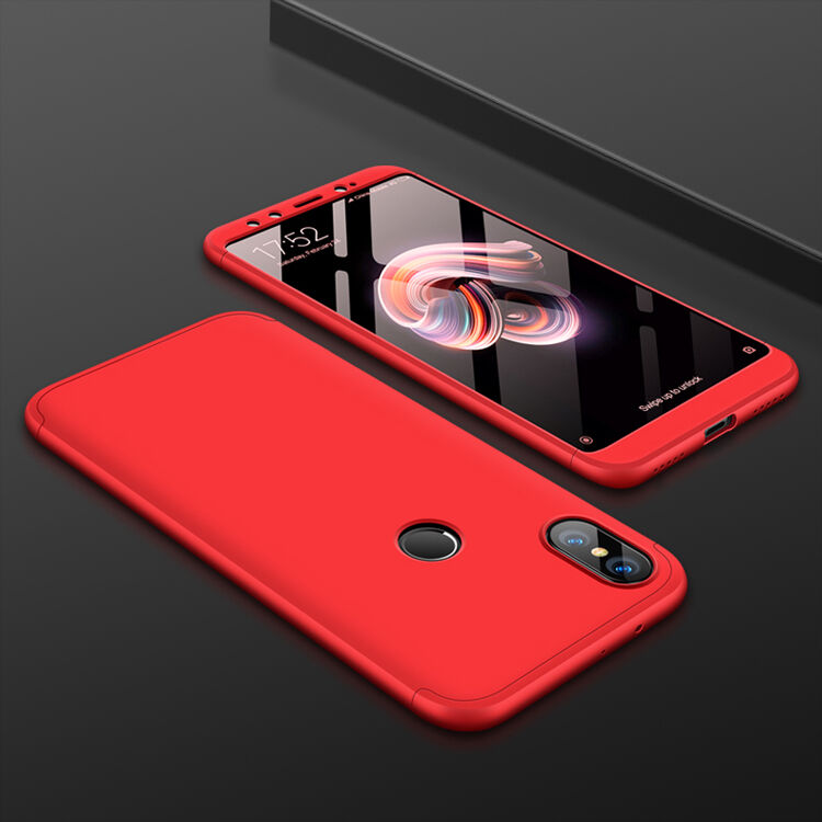 GKK etui ochronne do części tylnej i przedniej do Xiaomi Mi A2 - różowe