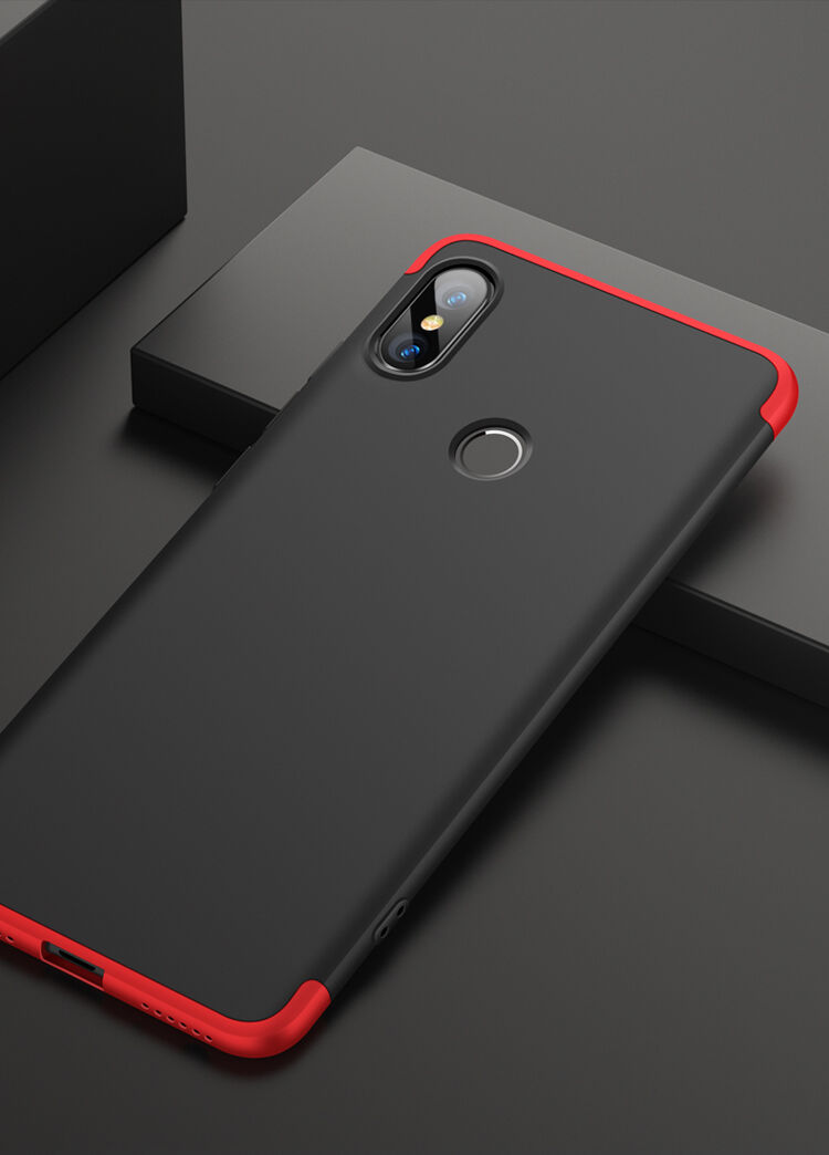 GKK etui ochronne do części tylnej i przedniej do Xiaomi Mi A2 - czerwone
