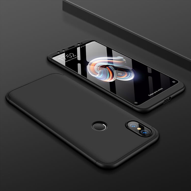 GKK etui ochronne do części tylnej i przedniej do Xiaomi Mi A2 - czarne