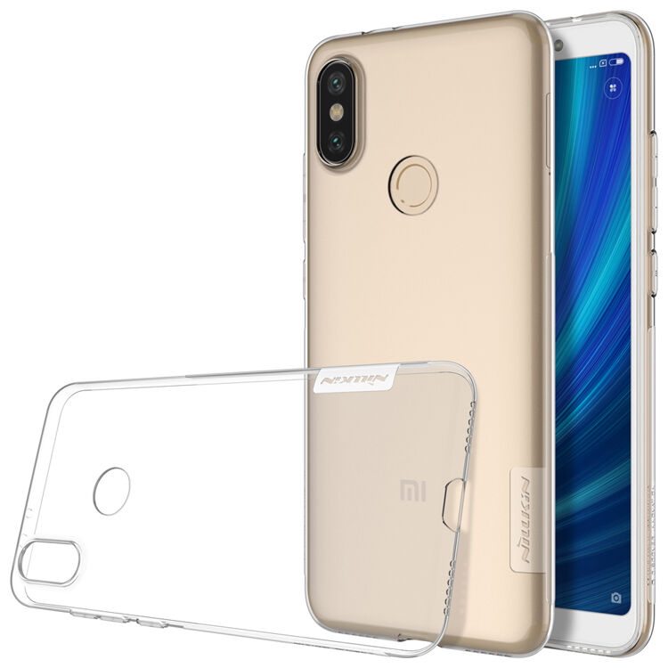 Nillkin cienkie etui ochronne przezroczyste do Xiaomi Mi A2 - szare