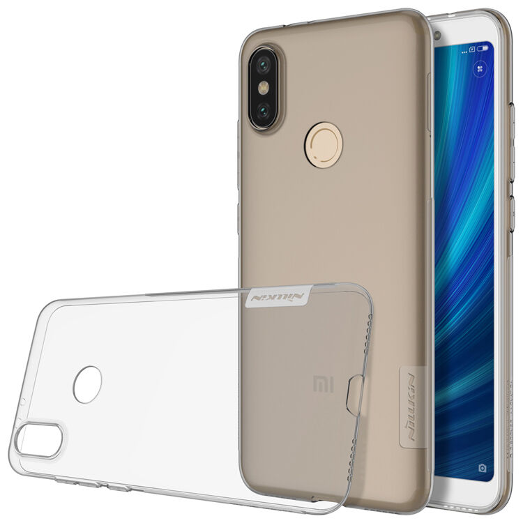 Nillkin cienkie etui ochronne przezroczyste do Xiaomi Mi A2 - szare