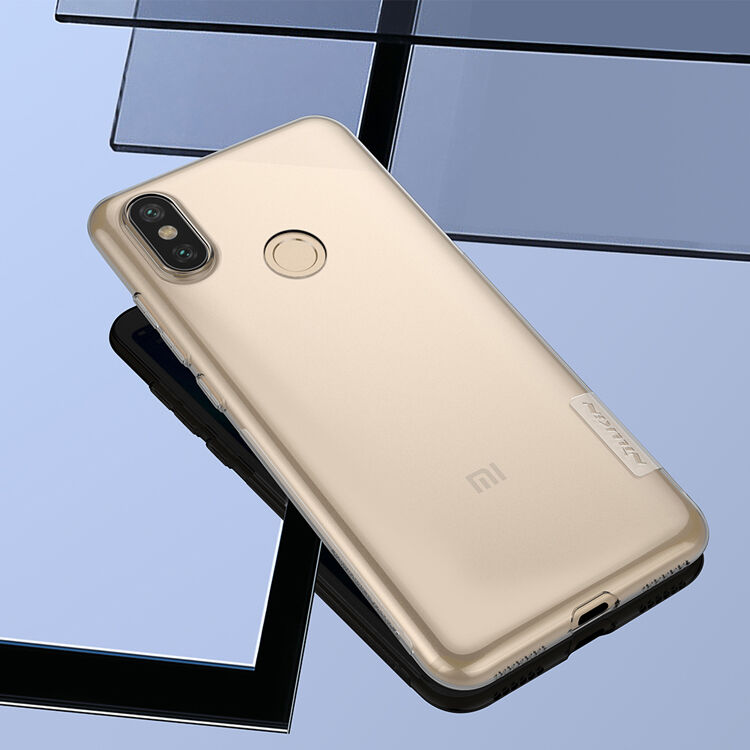 Nillkin cienkie etui ochronne przezroczyste do Xiaomi Mi A2 - szare Nillkin cienkie etui ochronne przezroczyste do Xiaomi Mi A2 - szare