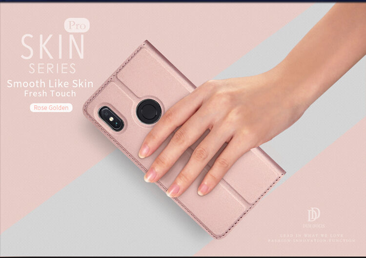 Dux Ducis pokrowiec ochronny skórzany do Xiaomi Mi A2 - ciemnoszary
