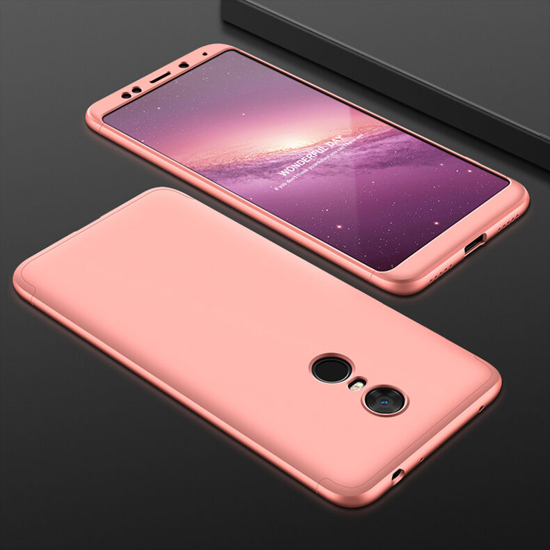GKK etui tylne z ochroną krawędzi do Xiaomi Redmi Note 5 - złote