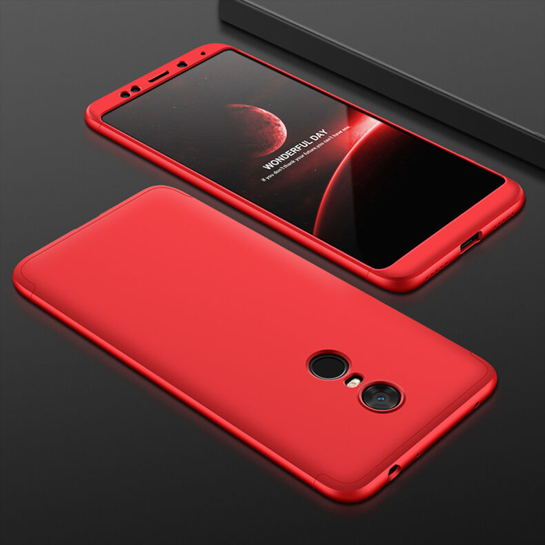 GKK etui tylne z ochroną krawędzi do Xiaomi Redmi Note 5 - różowo-złote