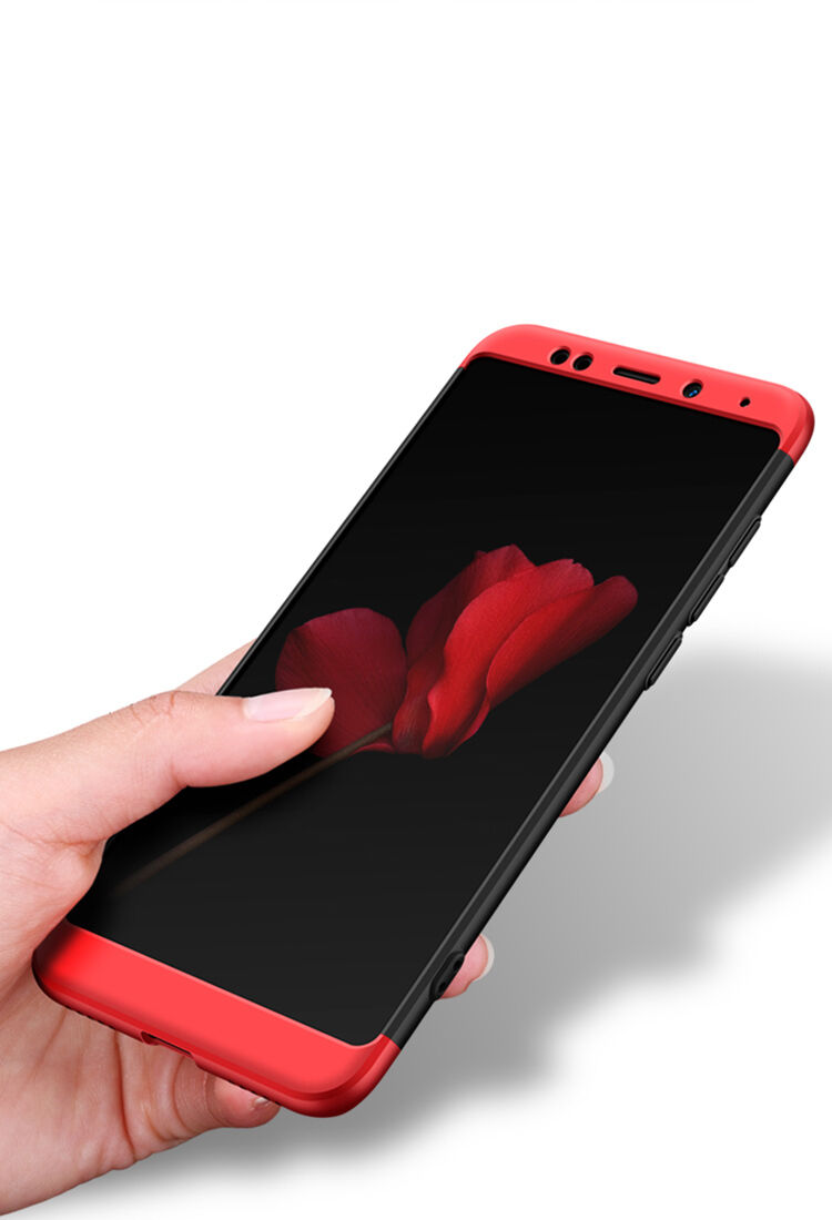 GKK etui tylne z ochroną krawędzi do Xiaomi Redmi Note 5 - czerwone