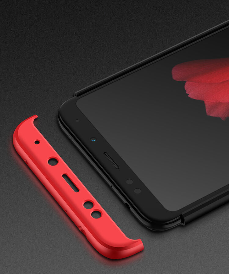 GKK etui tylne z ochroną krawędzi do Xiaomi Redmi Note 5 - czerwone