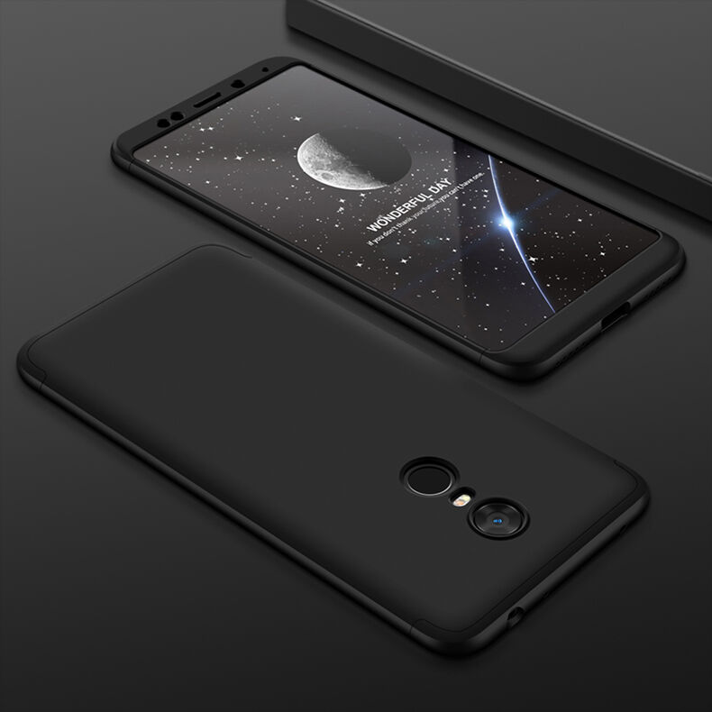 GKK etui tylne z ochroną krawędzi do Xiaomi Redmi Note 5 - czarne