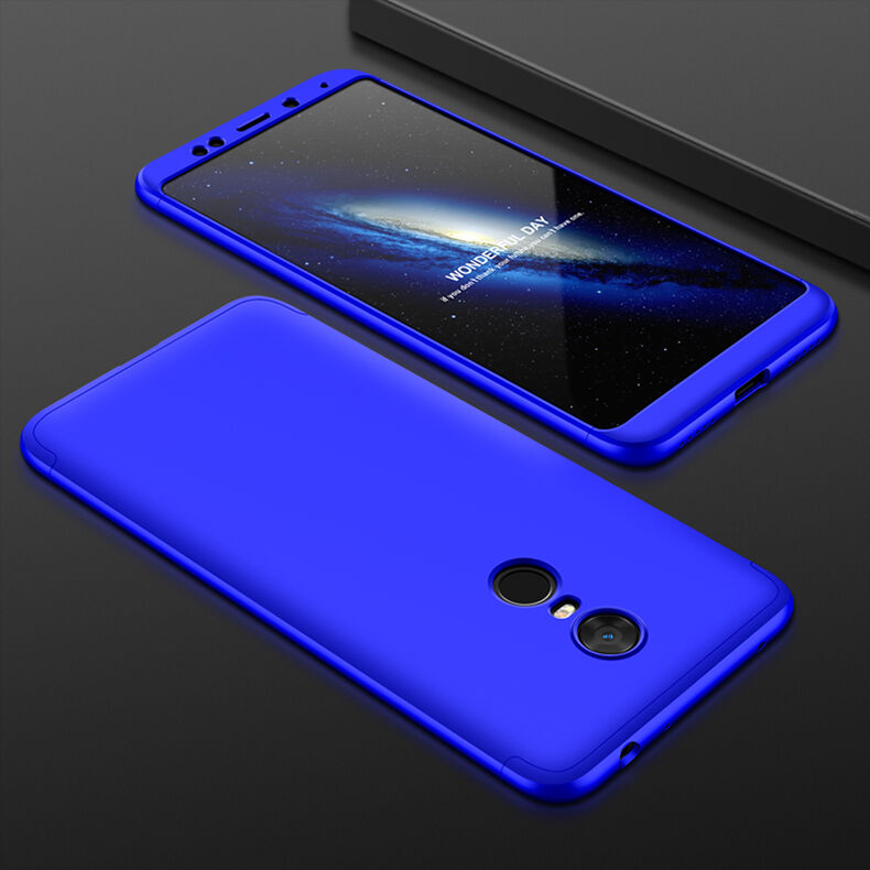 GKK etui tylne z ochroną krawędzi do Xiaomi Redmi Note 5 - czerwono-czarne