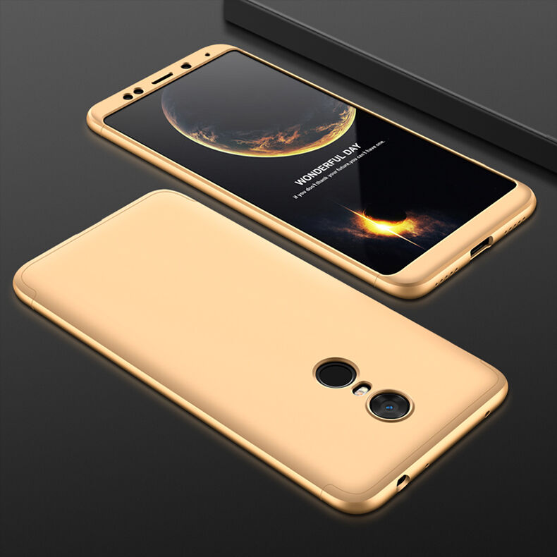 GKK etui tylne z ochroną krawędzi do Xiaomi Redmi Note 5 - czerwono-czarne