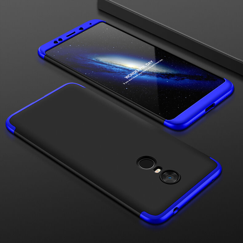 GKK etui tylne z ochroną krawędzi do Xiaomi Redmi Note 5 - czerwono-czarne