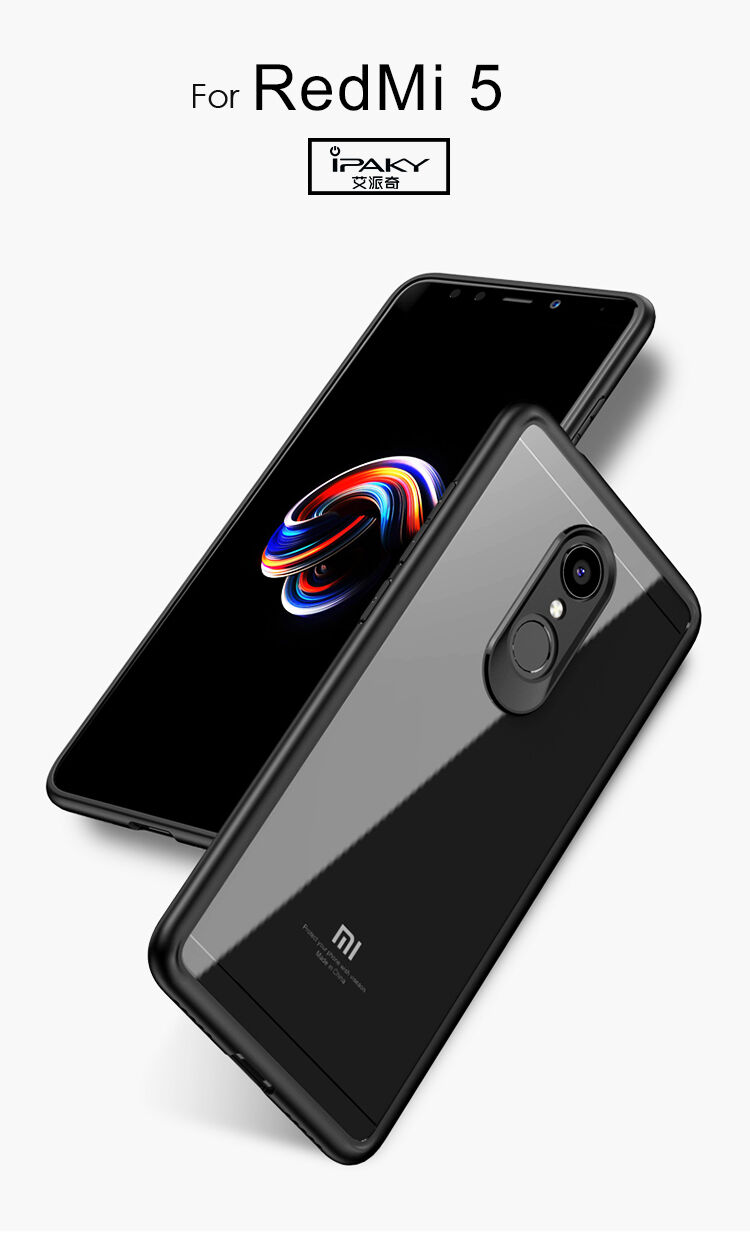 Ipaky etui ochronne z TPU i pleksiglasu do Xiaomi Redmi 5 - niebieskie