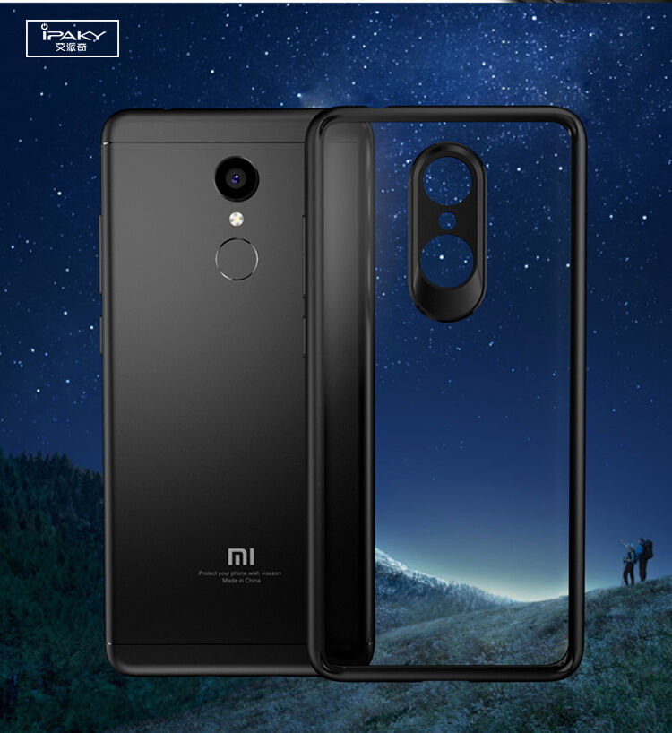 Ipaky etui ochronne z TPU i pleksiglasu do Xiaomi Redmi 5 - niebieskie