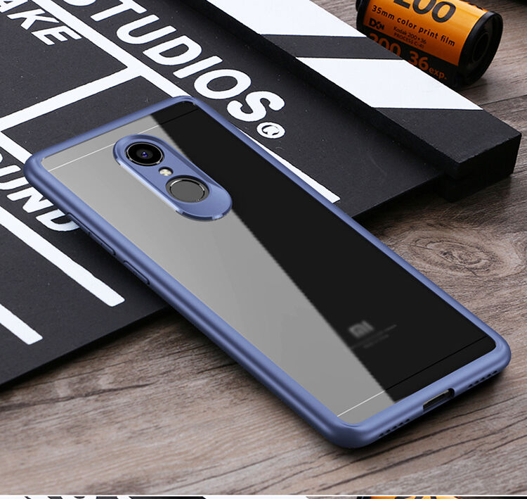 Ipaky etui ochronne z TPU i pleksiglasu do Xiaomi Redmi 5 - niebieskie
