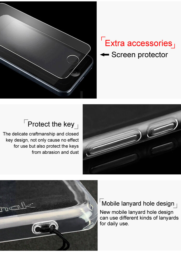 Imak miękkie etui z ochroną ekranu do Xiaomi Redmi 5 - 0,7 mm - przezroczyste