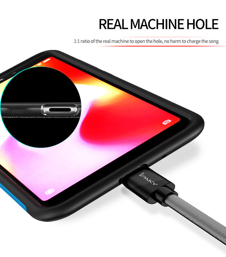 Ipaky etui z teksturą włókien karbonowych do Xiaomi Redmi 6 - niebiesko-czarne