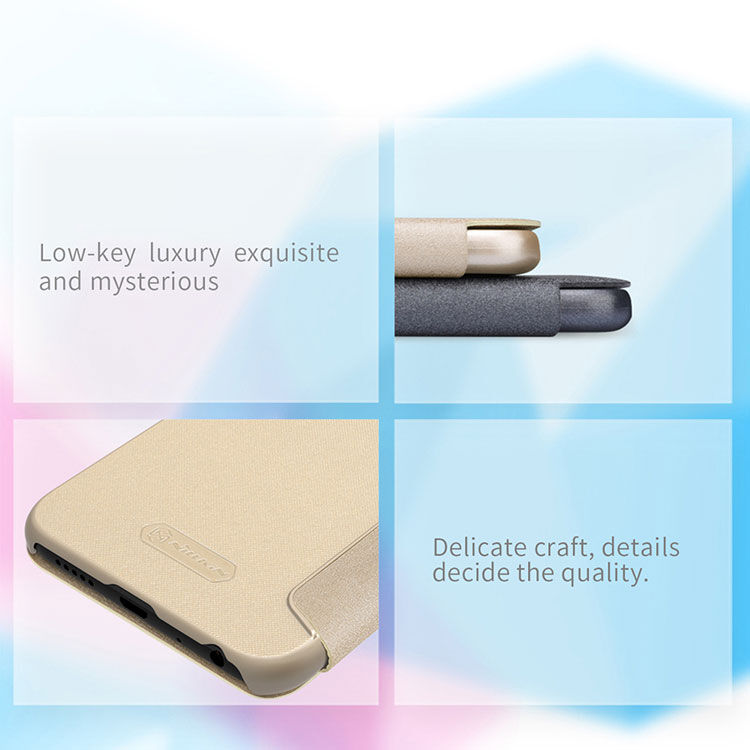 Nillkin Sparkle etui flip do Honor 9 (2018) - czarne