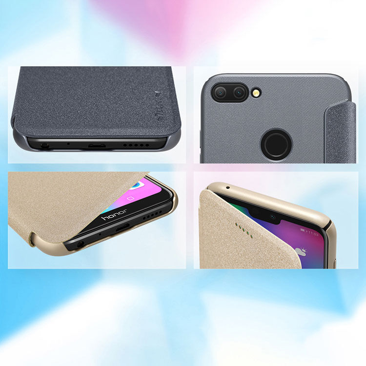 Nillkin Sparkle etui flip do Honor 9 (2018) - czarne