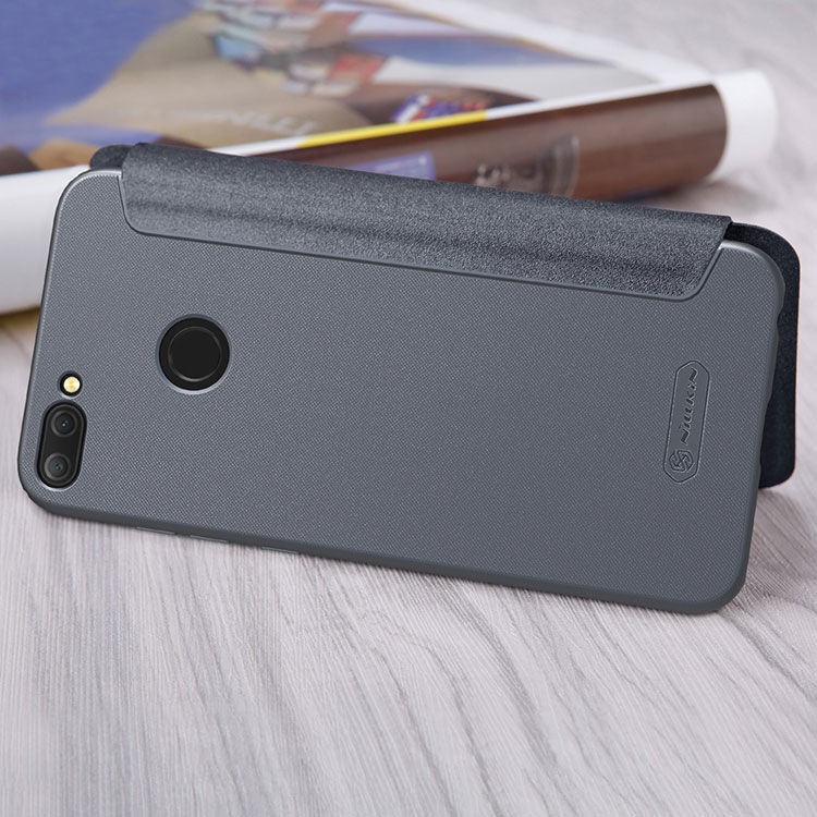 Nillkin Sparkle etui flip do Honor 9 (2018) - czarne