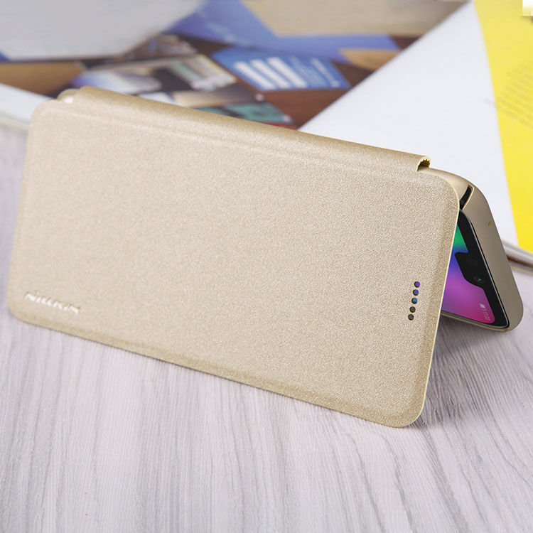 Nillkin Sparkle etui flip do Honor 9 (2018) - czarne Nillkin Sparkle etui flip do Honor 9 (2018) - czarne