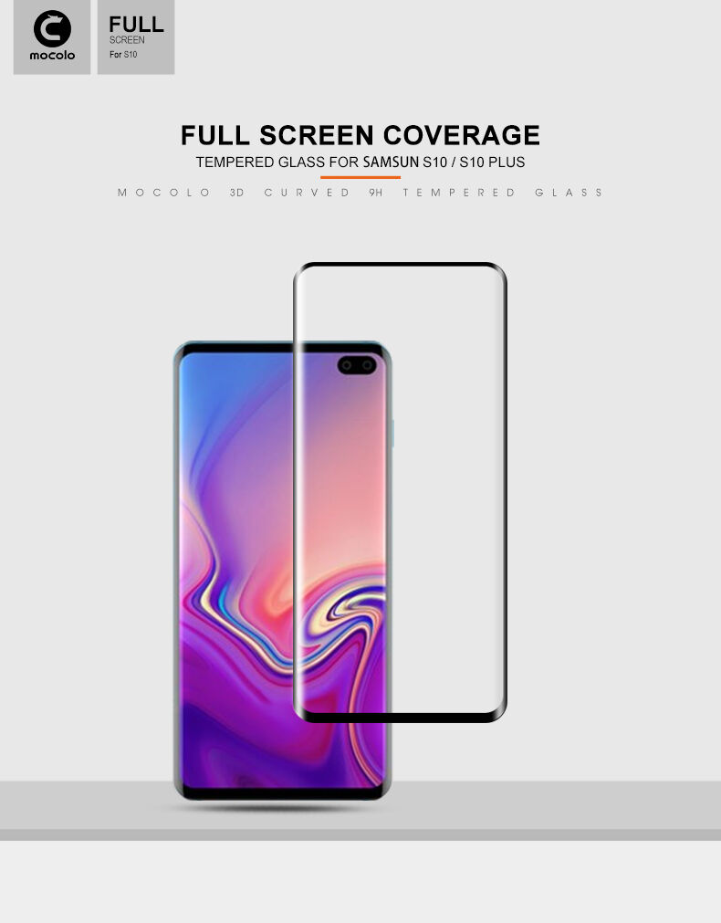 Mocolo Szkło hartowane 3D do Samsung Galaxy S10 Plus - czarne
