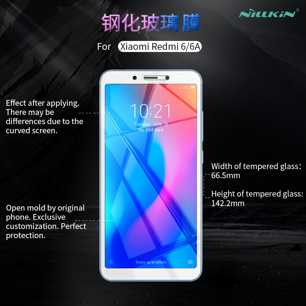 Nillkin Szkło hartowane 2,5D do Xiaomi Redmi 6 - przezroczyste