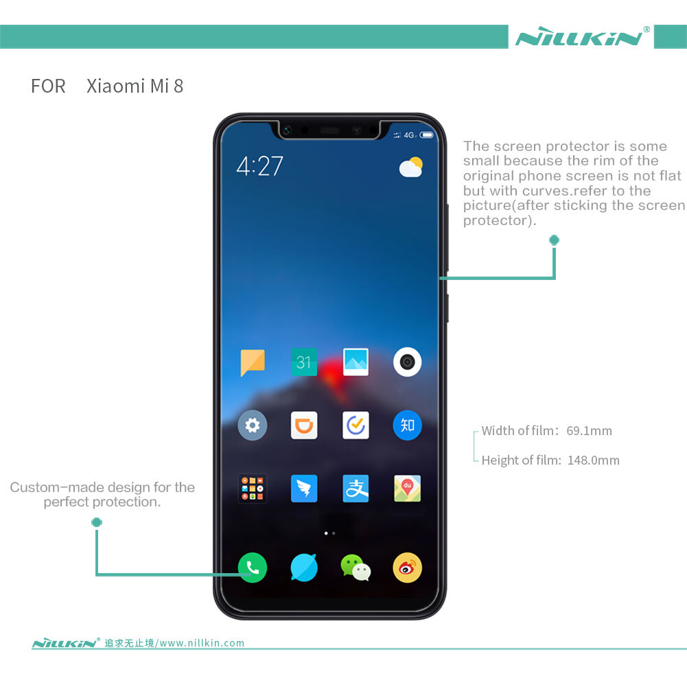 Nillkin folia ochronna do Xiaomi Mi 8 - przezroczysta